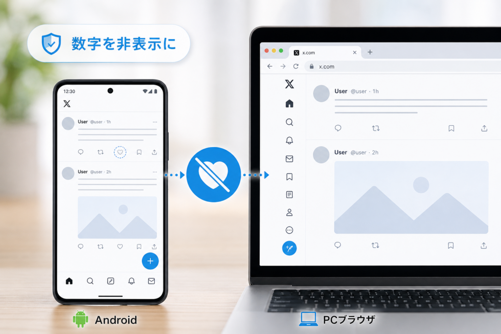 AndroidやPCブラウザで数字を消す必勝法!拡張機能やCSSでTwitterのいいね非表示を極める