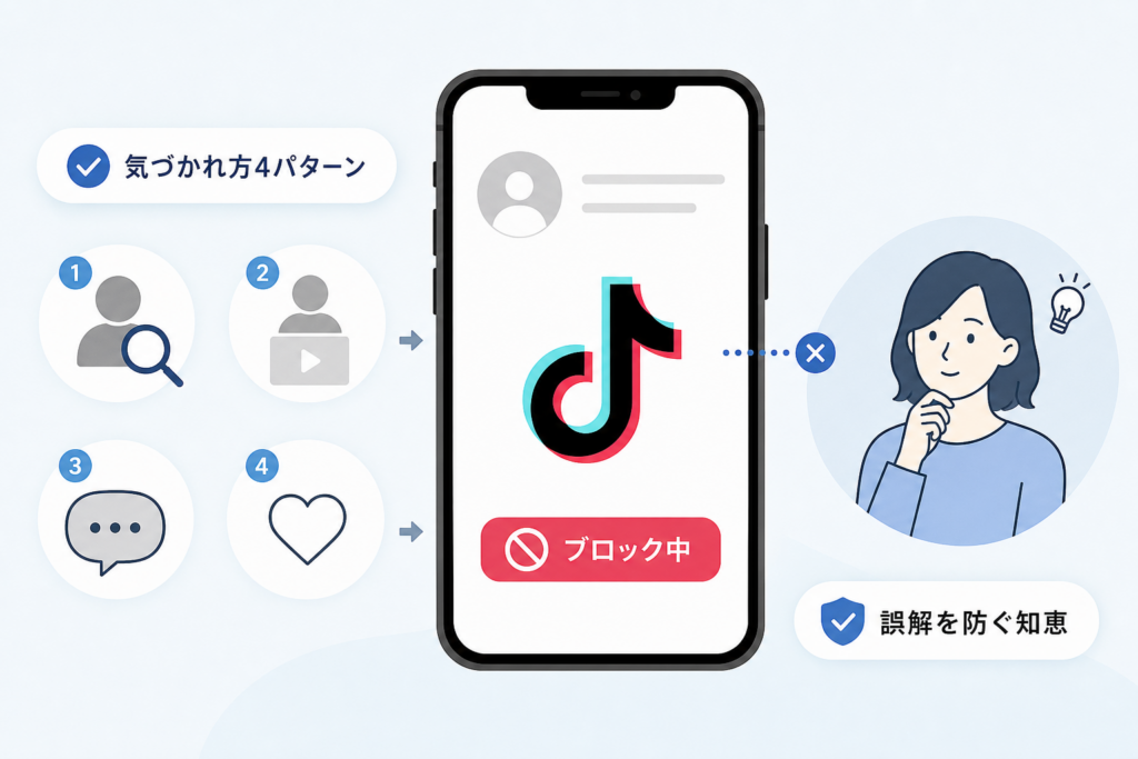 これってブロック?TikTokでバレる気づかれ方4パターンと誤解されないための知恵