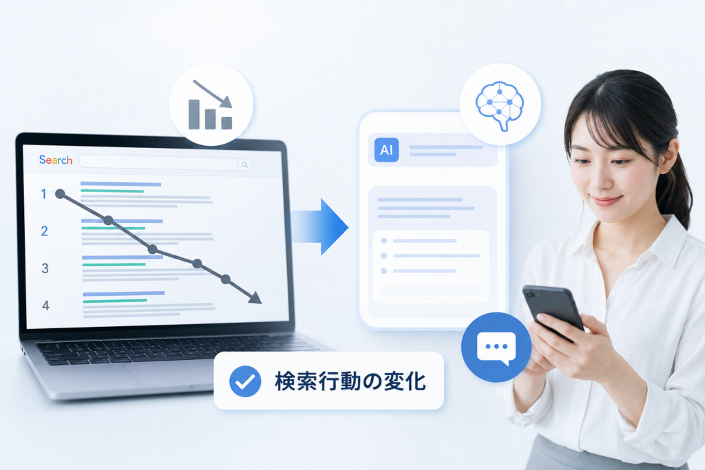 なぜ今GEO対策が必要なのか 検索流入が順位通りに来ない本当の理由を解明