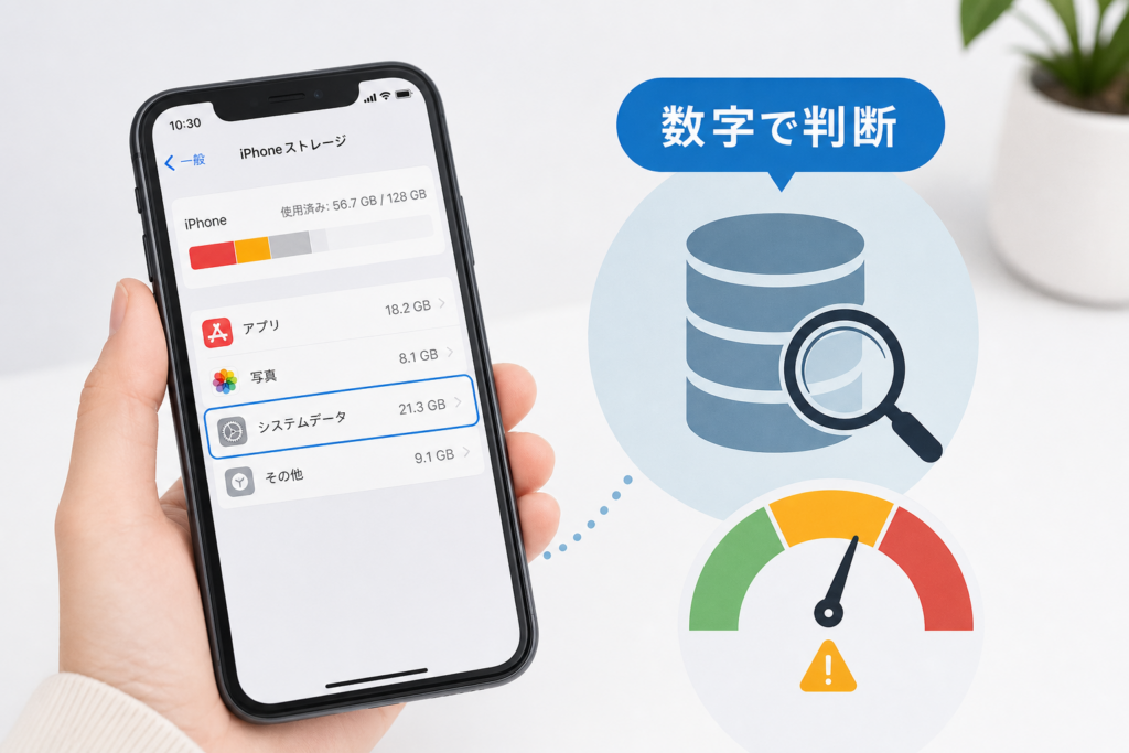 まずは数字で冷静になる！システムデータ容量チェックと異常ラインの見極めポイント