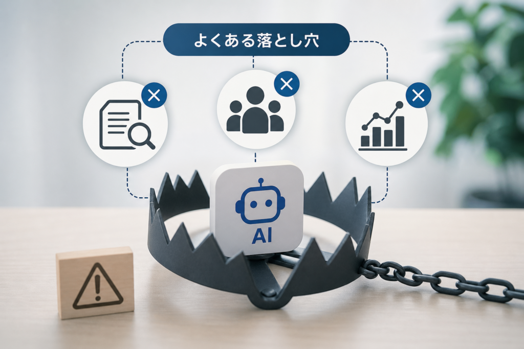 まず避けたいGEO対策の落とし穴 業界で実際に起こった失敗ストーリー