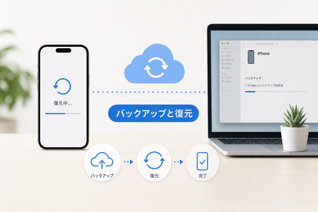 システムデータが減らない場合の対処選択肢:バックアップと復元