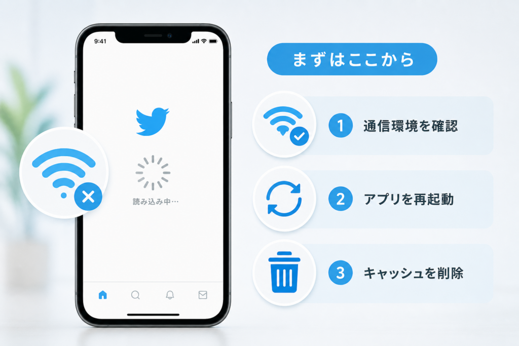 タイムラインが読み込めない・表示されない時に試すべきTwitterバグ対策全部