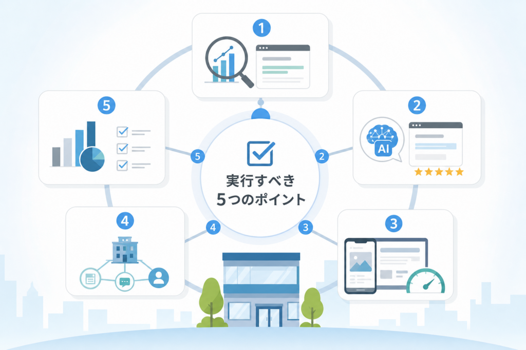 中小企業がまず実行すべきSEO対策とAIO対策のチェックポイント5選