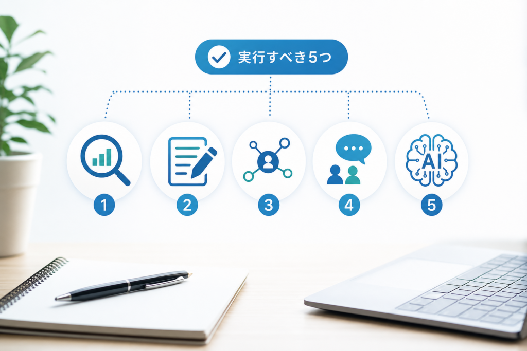 中小企業がまず実行すべきSEO対策とAIO対策のチェックポイント5選