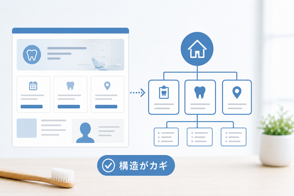 歯科ホームページの内部対策とサイト構造で差がつくポイント