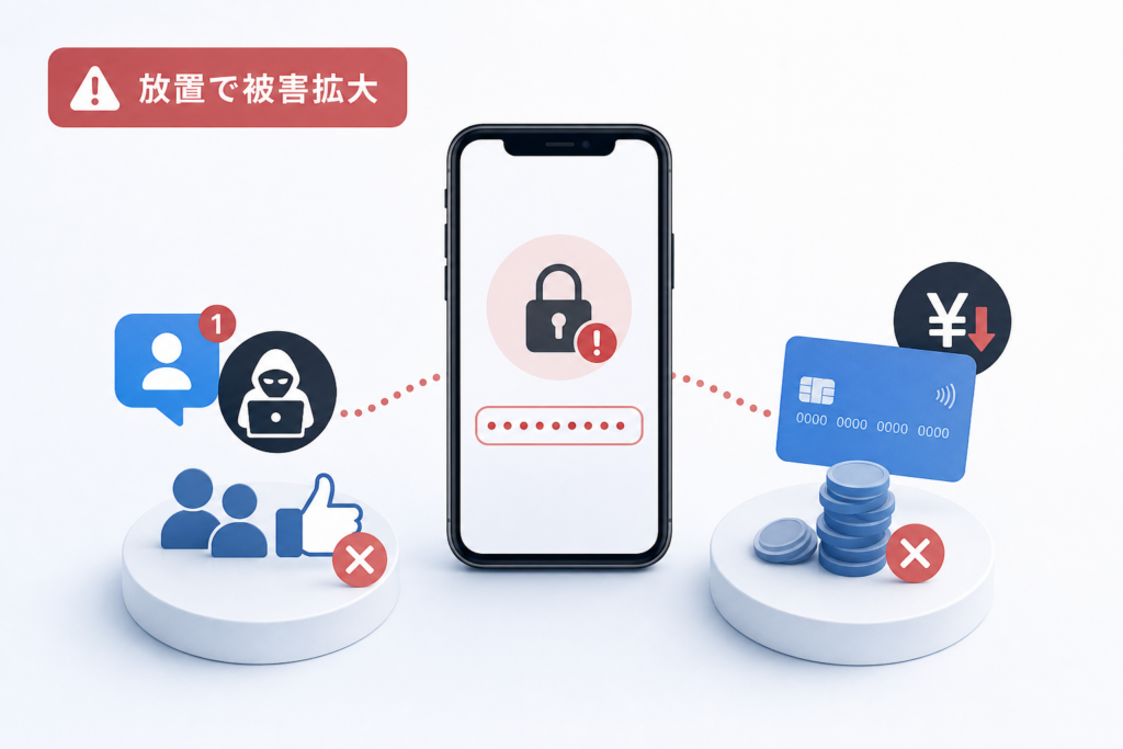 漏洩パスワード放置で起きた仕事用SNSや金銭被害の実例