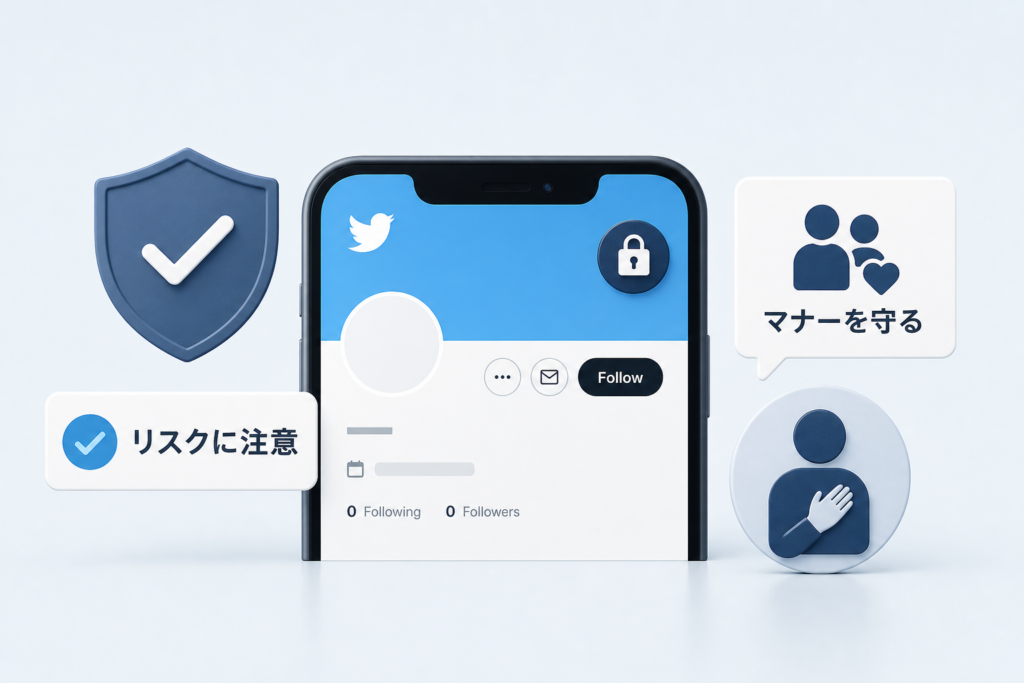 鍵垢やサブ垢でTwitter名前空白にする際のリスクとマナー
