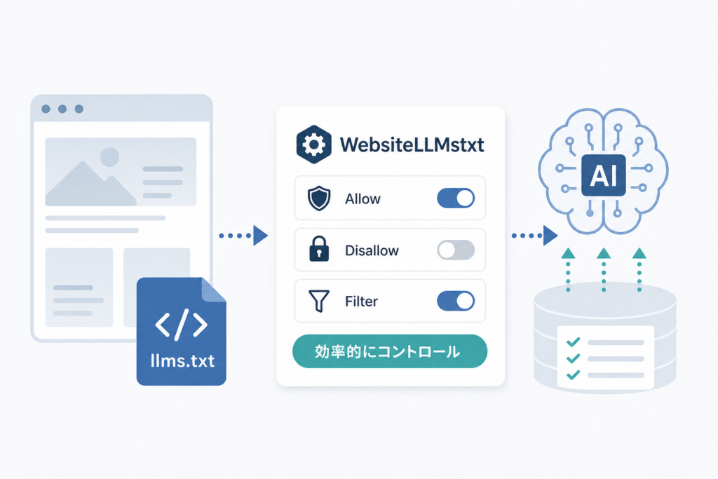 llms.txtとWebsiteLLMstxt設定でAI学習を効率的にコントロールする方法