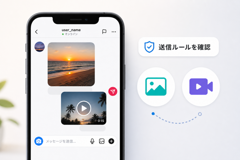 TikTok DMで写真・動画を送る方法|送信ルールと制限の確認