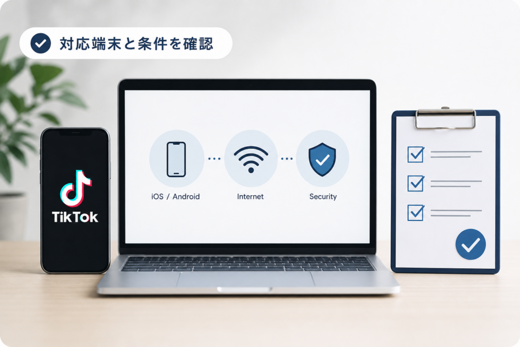 TikTok Studio導入前の対応端末と利用条件を確認する