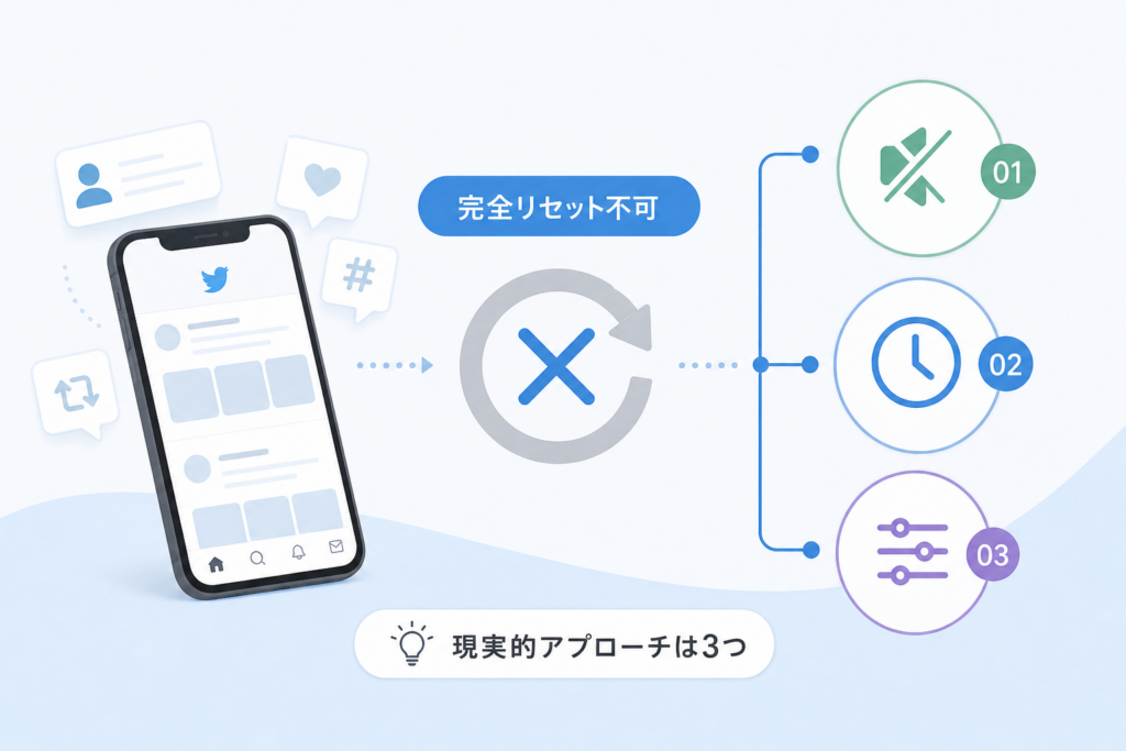 Twitterおすすめリセット完全初期化が不可能な理由と3つの現実的アプローチ