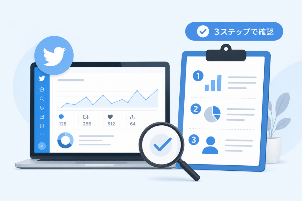 Twitterのエンゲージメント率を見る正しい方法とチェック手順