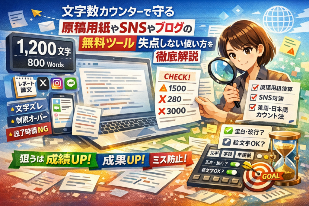 IK【必ずプロフィールをご確認ください】 コの字カウンター 文字数カウンターの使い方│ツール選びから実務活用まで | Next Life