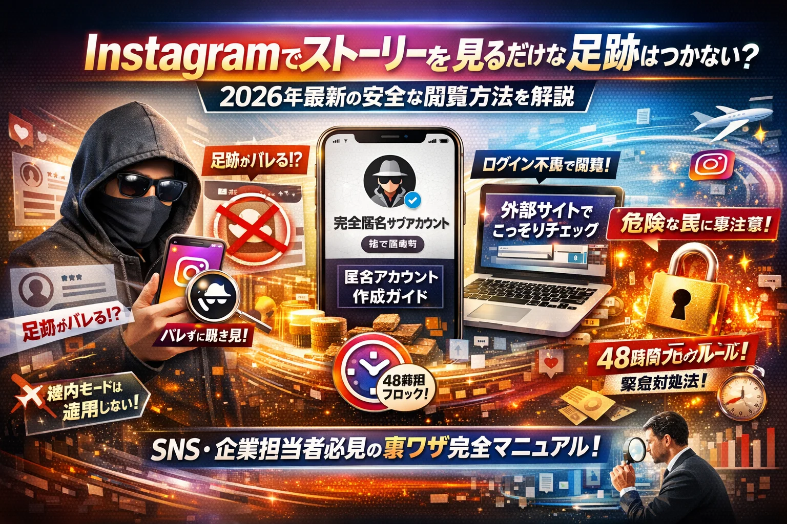 【2026最新】インスタグラム検索方法!相手にバレず特定する裏ワザ