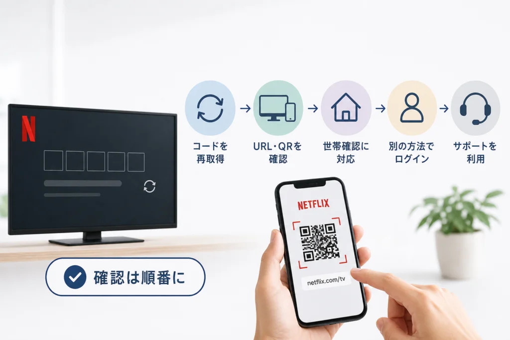 「無効なコード」「画面が進まない」は何が違う?
