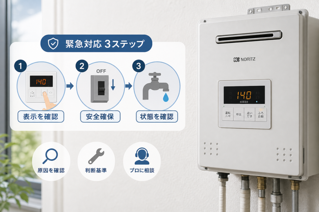 エラー140が出た直後の安全対応(症状別の緊急度)