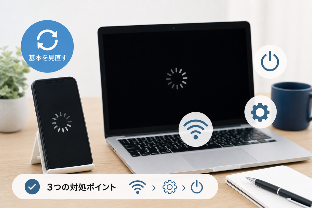 スマホ・PCでPrime Videoが止まる、真っ黒になる時の対処
