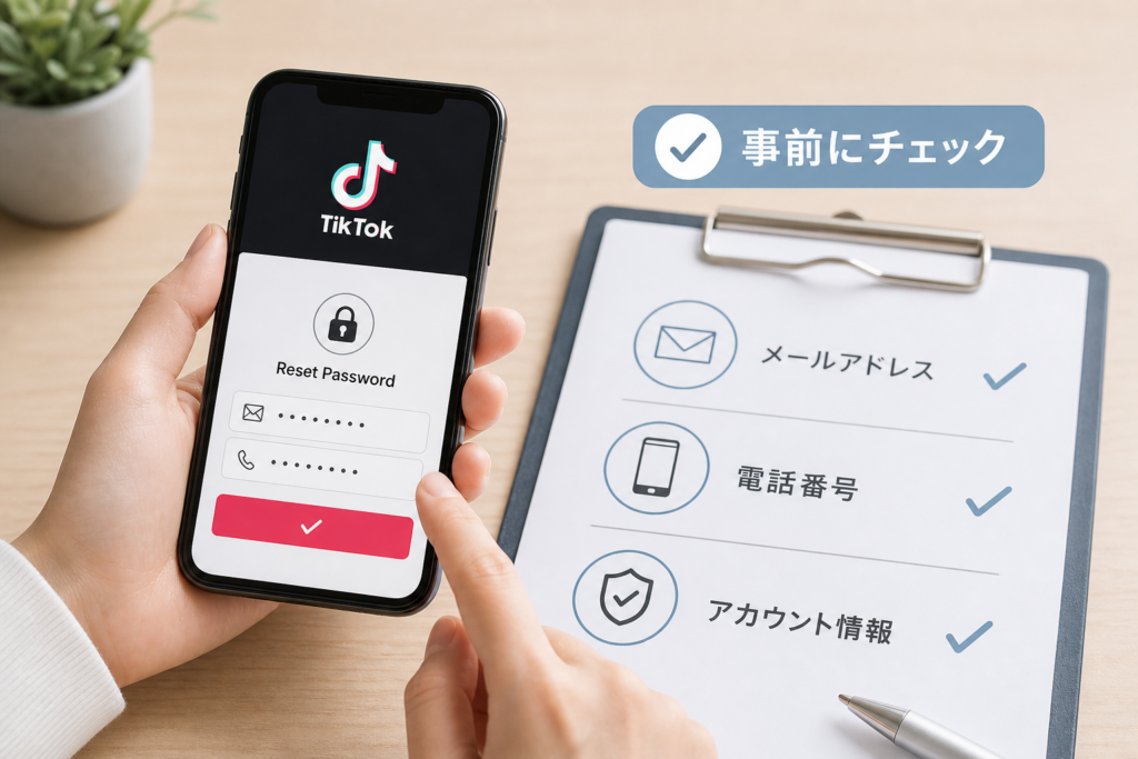 パスワードをリセットする前に確認すること