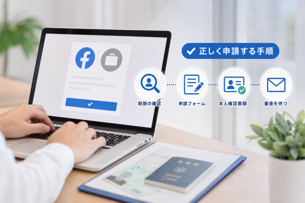 ビジネス・広告アカウントが制限された場合の申請方法