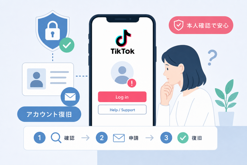 ログインできない場合のアカウント復旧方法