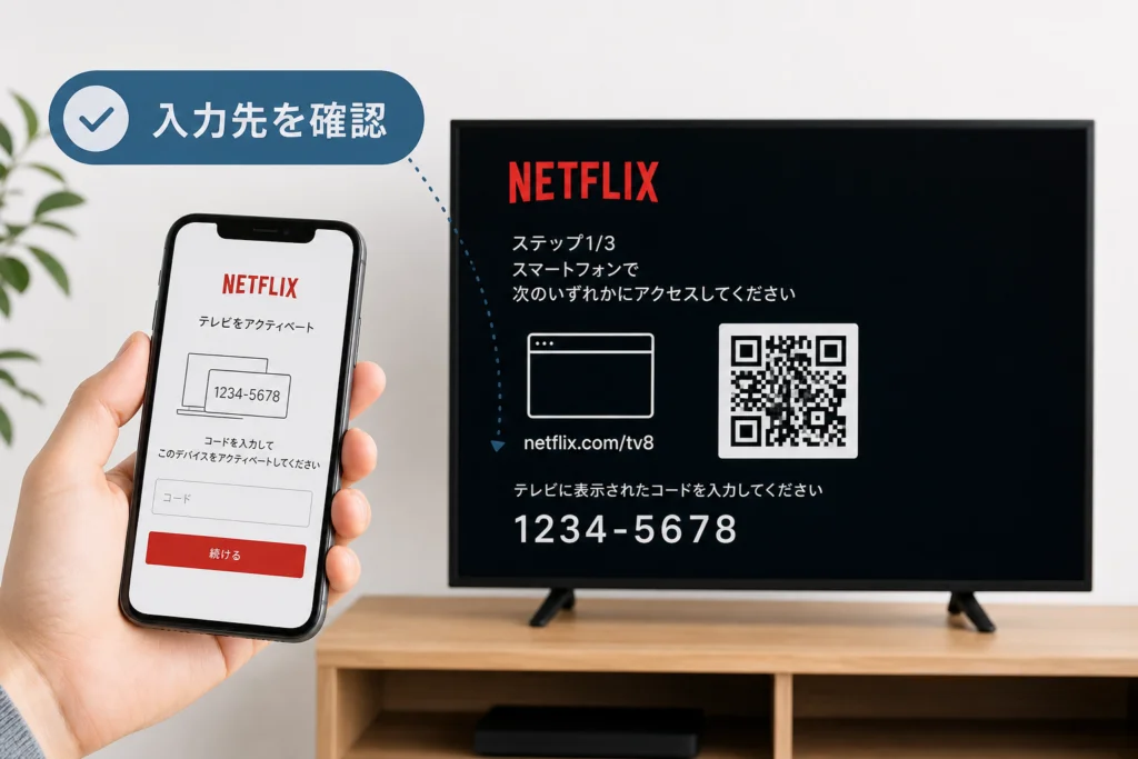 入力先URLやQRコードが原因で進まない場合は?