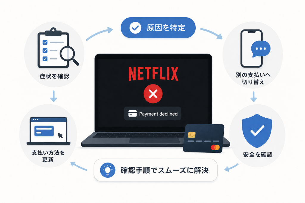 原因診断表：どこで支払いが止まっているか