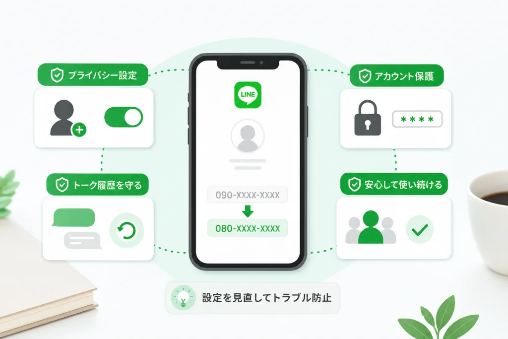 友だち欄への意図しない表示は、連絡先の設定も確認する