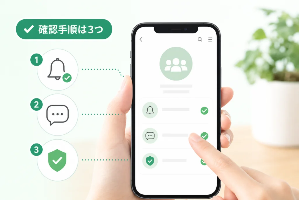 招待された側が確認する手順