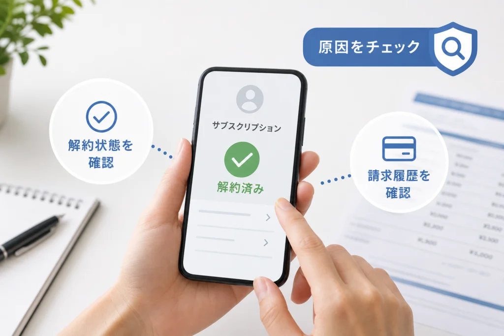 本当に解約できている？請求が続くときの確認点