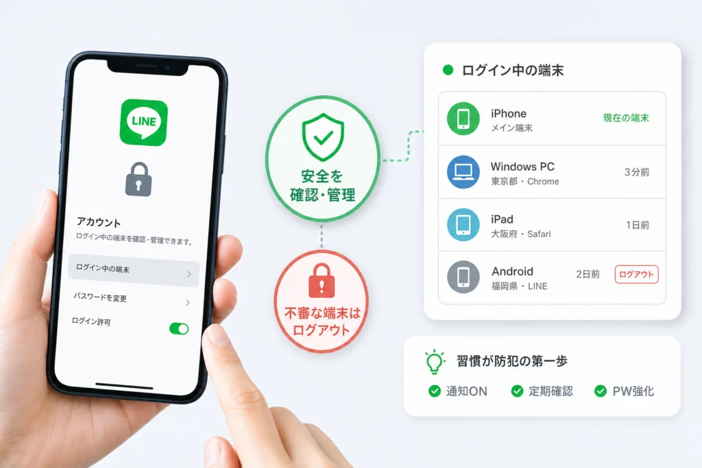 自分のスマホが一覧にないのはなぜ?