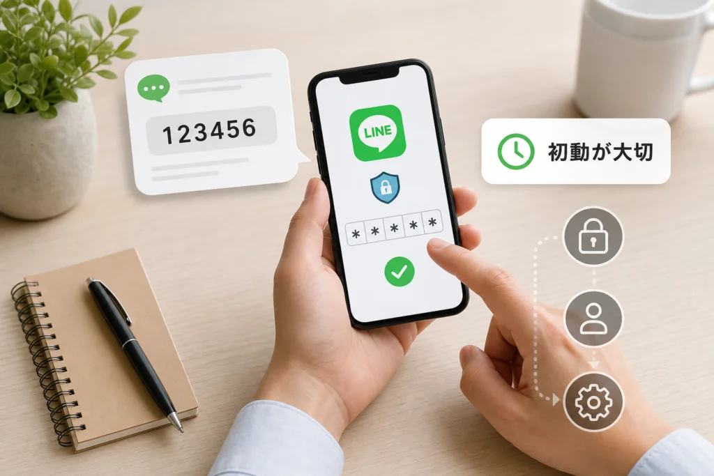 認証コードを入力・共有してしまった直後の順番