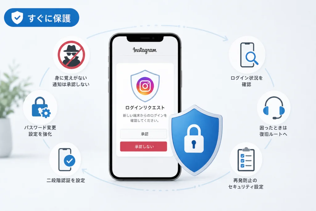 身に覚えのない通知は承認せず、すぐに保護する