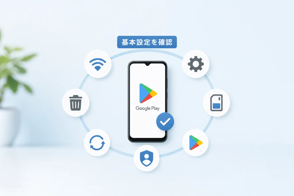 通信環境とAndroidの基本設定を確認する