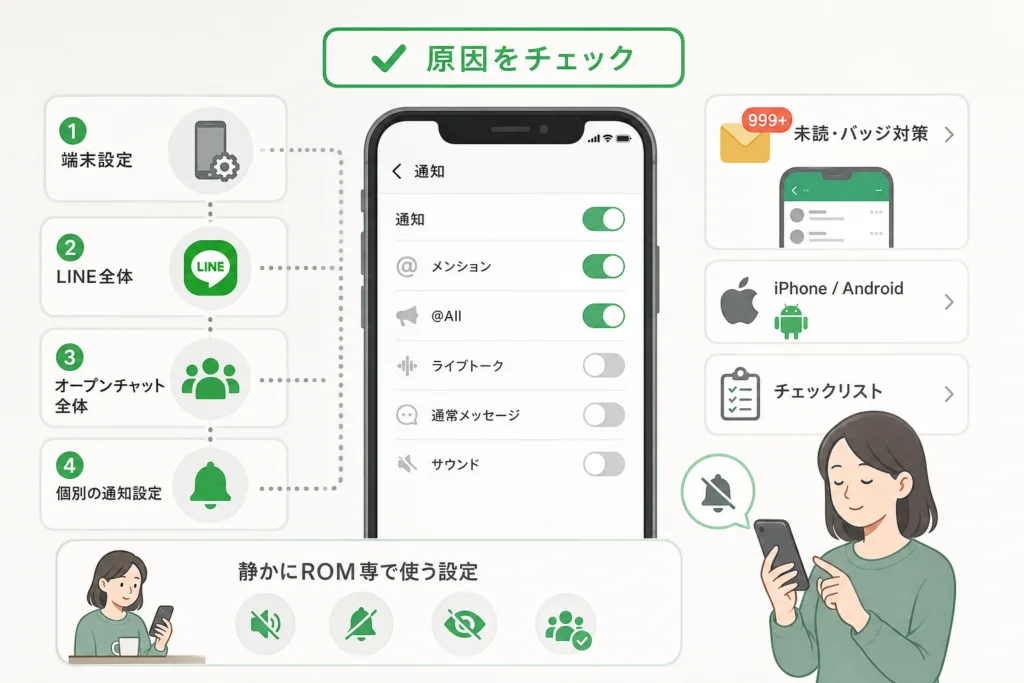 通知オフなのに届くのはなぜ?通知本文から原因を探す