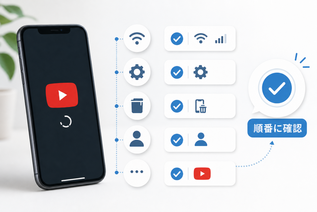 iPhone・AndroidのYouTubeアプリで再生できないときの対処法