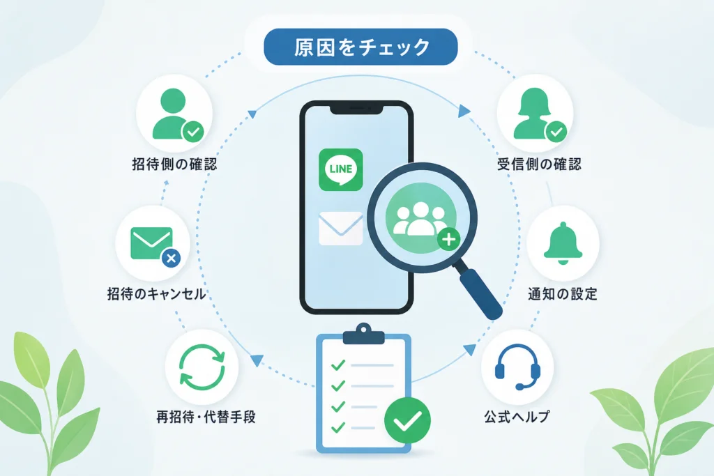 LINEグループの招待が届かない主な原因