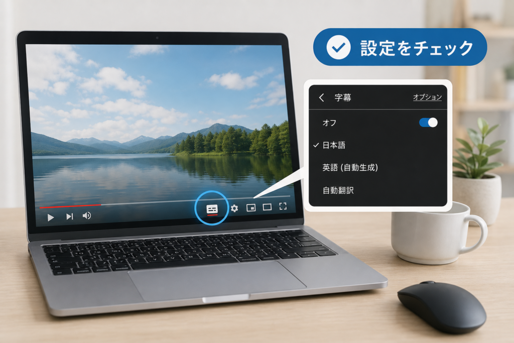 PCブラウザでYouTubeの字幕が出ないときの対処法