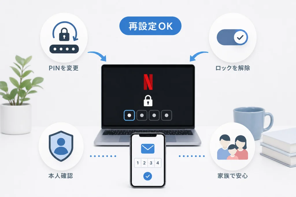 PINを変えるか、プロフィールロックを外すか