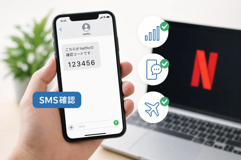 SMSで確認コードが届かない場合