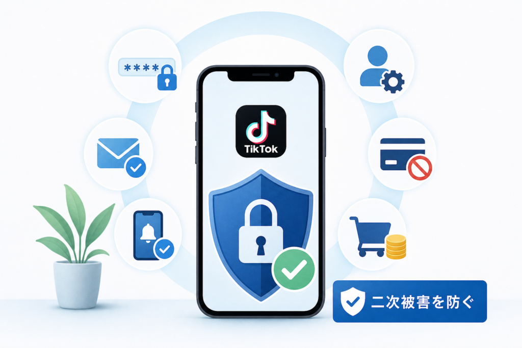 TikTok乗っ取りによる二次被害を止める方法