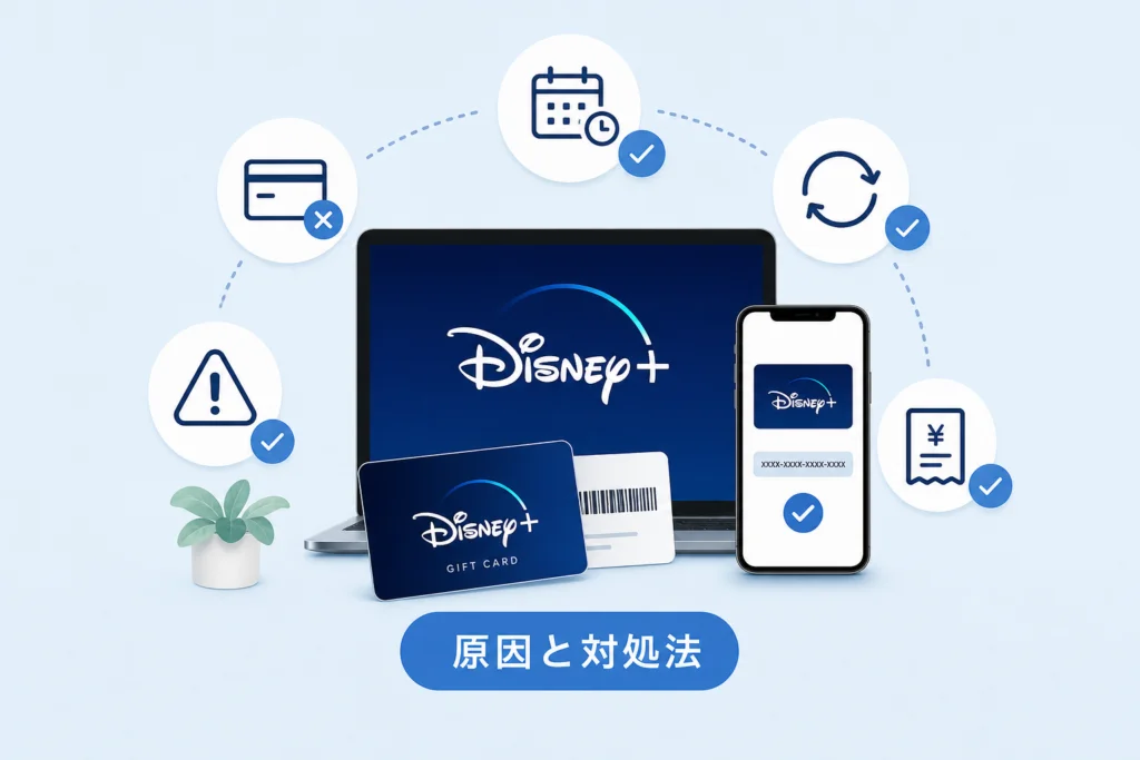 Disney+ギフトカードが登録できない原因と対処法