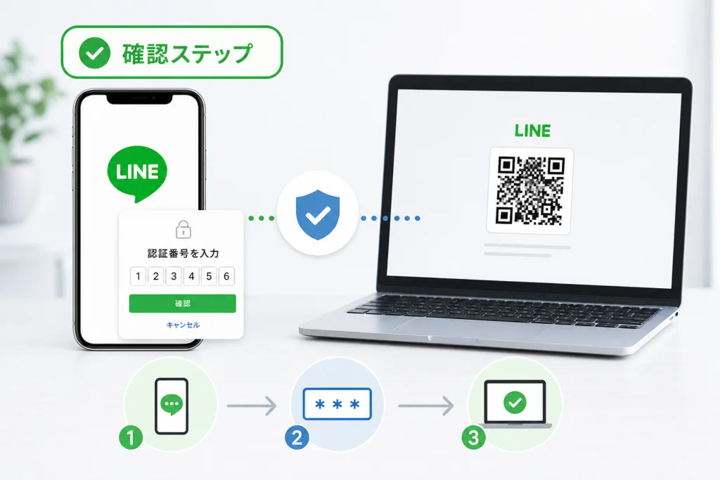 スマホに認証番号の入力画面が出ないときの確認順