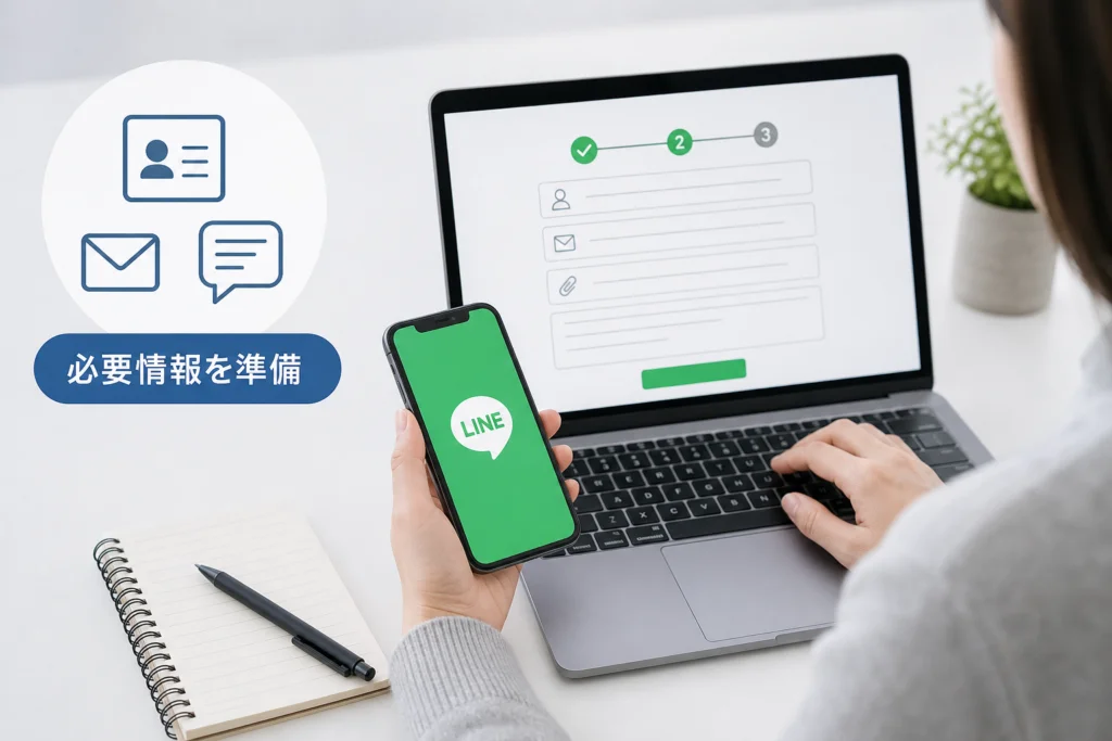 問い合わせに必要な情報とコピーできる文面例