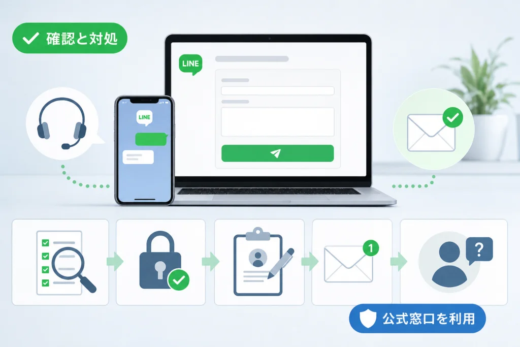 問い合わせ前の確認と、フォームが開かない場合の進め方