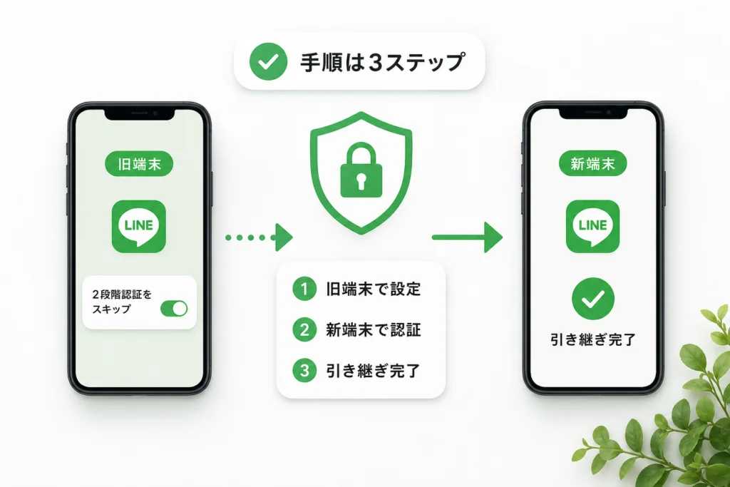 自分の引き継ぎではスキップ設定が必要?