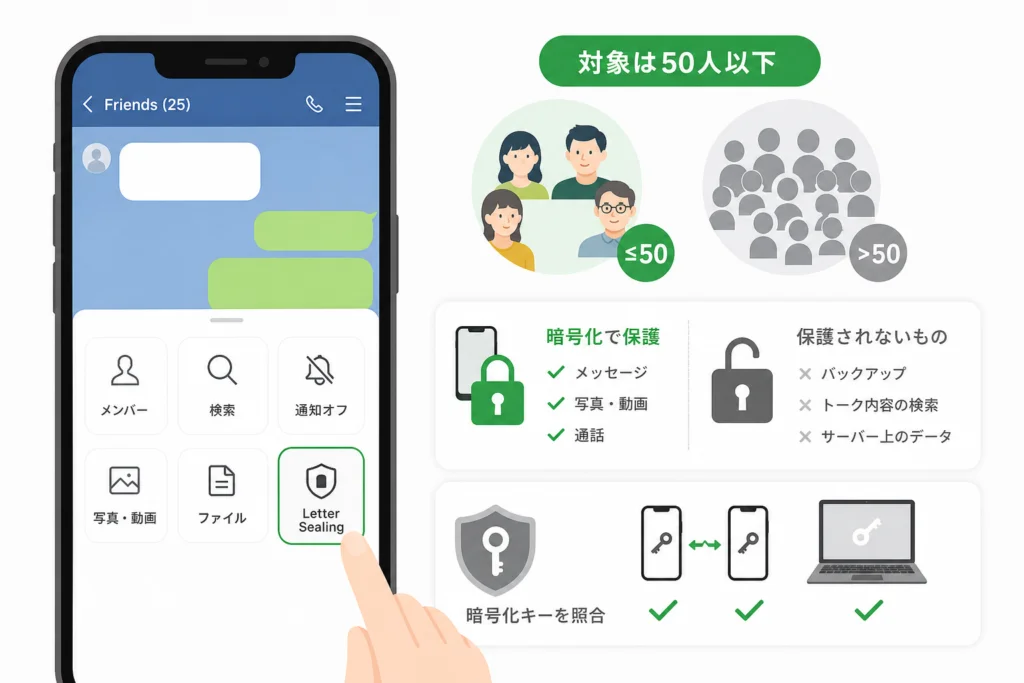 Letter Sealingの対象は?50人以下のグループと対象外の違い