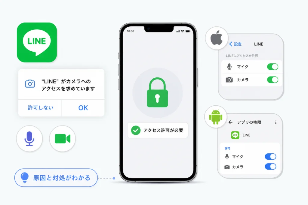 LINEでアクセス許可を求められるのはなぜ？